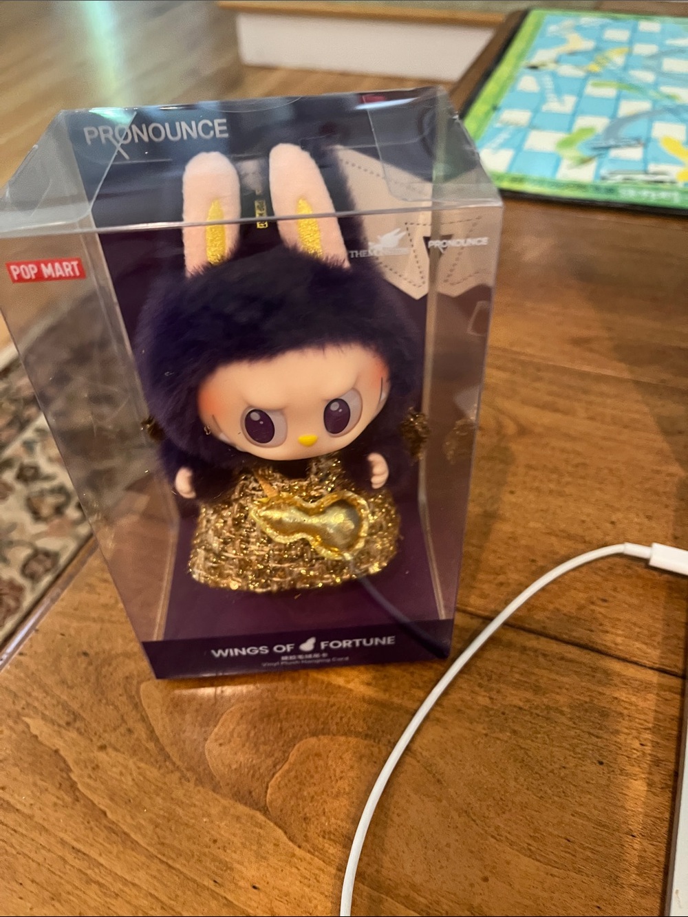 Authentic POP MART Pronounce Wings of Fortune Black & Gold Collectible Figure